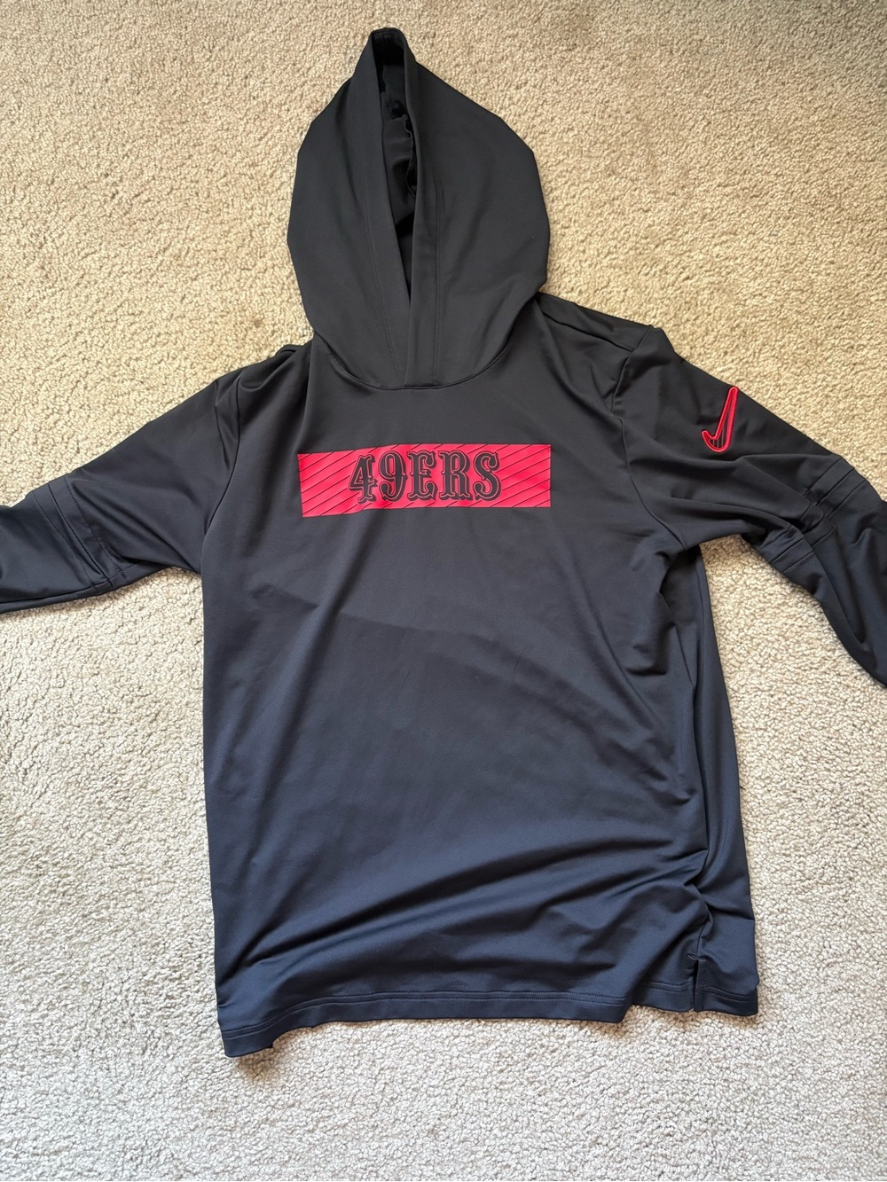 Nike San Francisco 49ers Black & Red Hoodie
